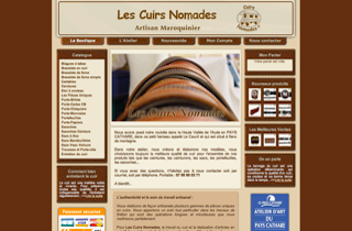 Exemple de réalisation d'un site de e-commerce pour un artisan