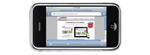 site web sur téléphone mobile et iPhone